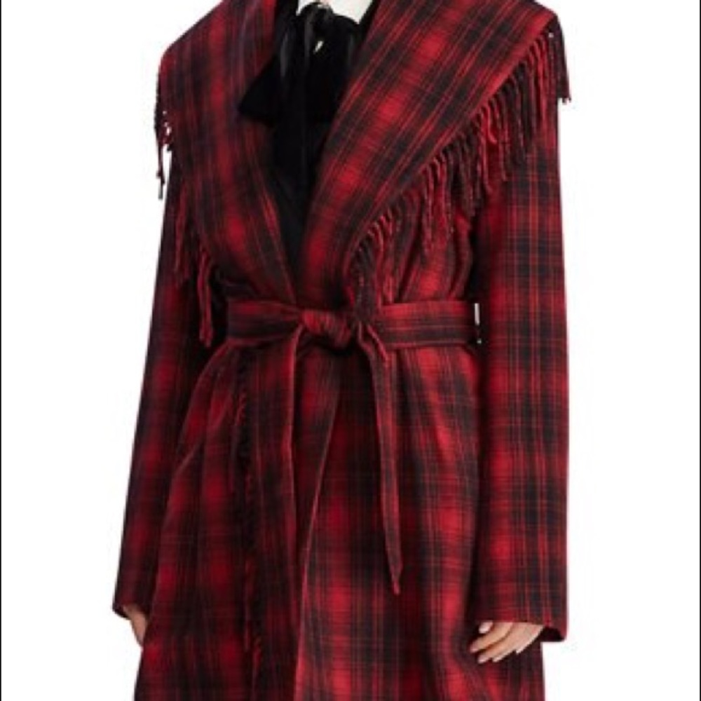🎉Flash sale🎉only today Ralph Lauren coat Fringe wool blend - Picture 6 of 10